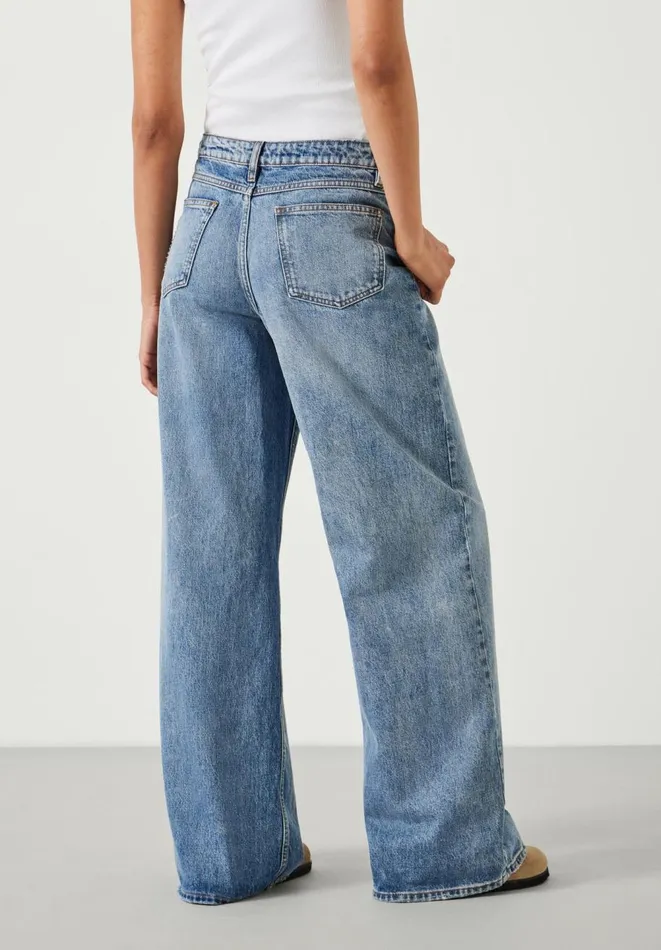 Hush Jeans Women Abi Wide Leg Jeans Authentic Light Wash