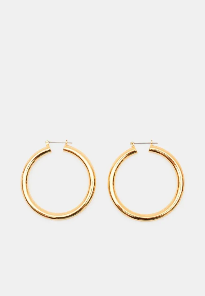 Hush Jewellery Women Luv AJ Amalfi Tube Hoop Earrings Gold 8211 Jewellery