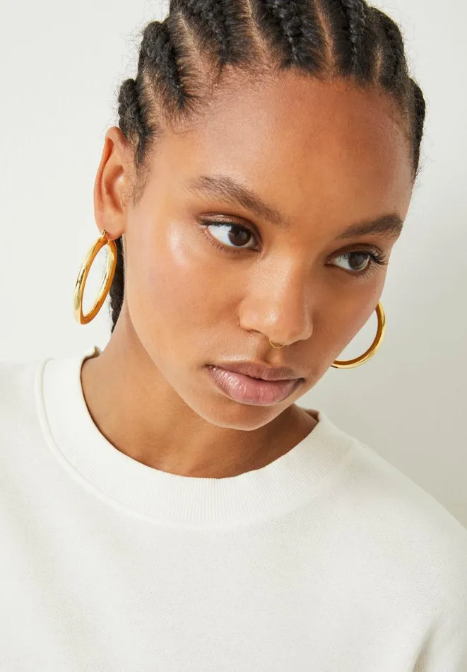 Hush Jewellery Women Luv AJ Amalfi Tube Hoop Earrings Gold 8211 Jewellery