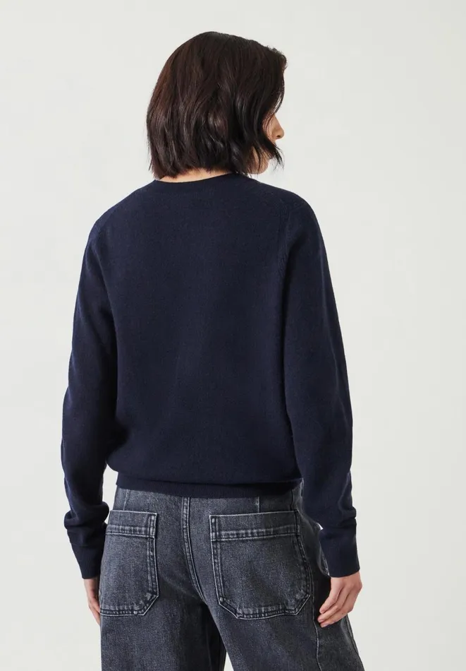 Hush Jumpers and Cardigans Women Ivy Fine Merino Crew Jumper Navy Hush Jumpers and Cardigans Women Ivy Fine Merino Crew Jumper Navy
