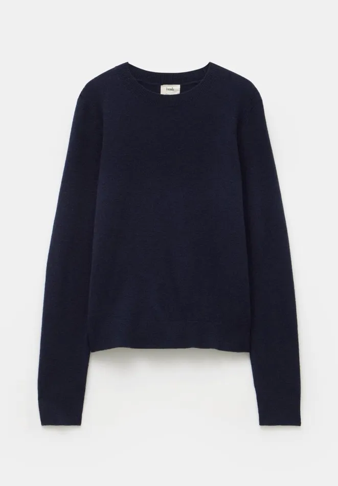 Hush Jumpers and Cardigans Women Ivy Fine Merino Crew Jumper Navy Hush Jumpers and Cardigans Women Ivy Fine Merino Crew Jumper Navy