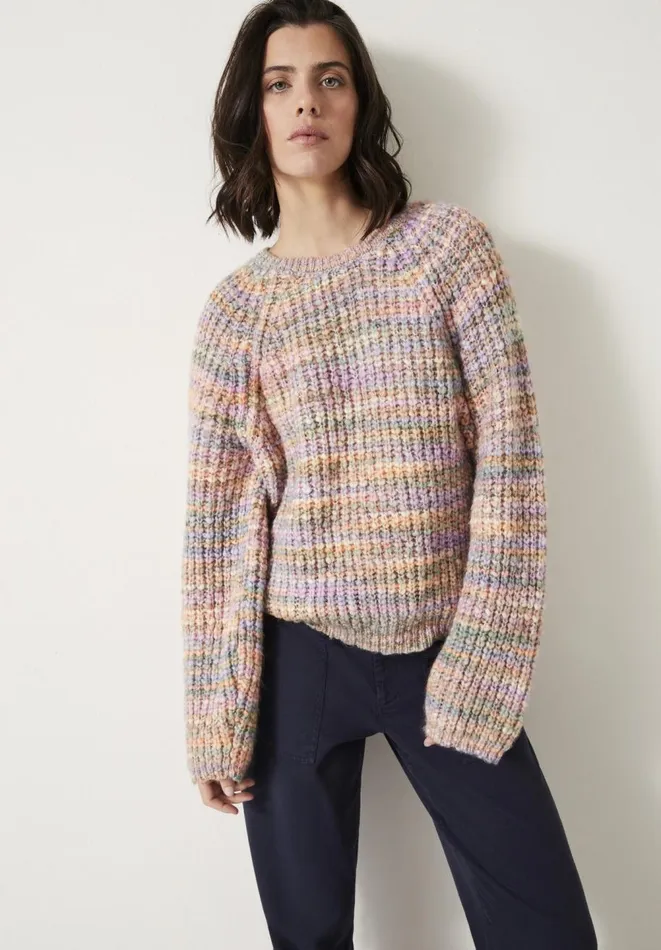 Hush Jumpers and Cardigans Women Madi Space Dye Wool Blend Jumper Pink Multi