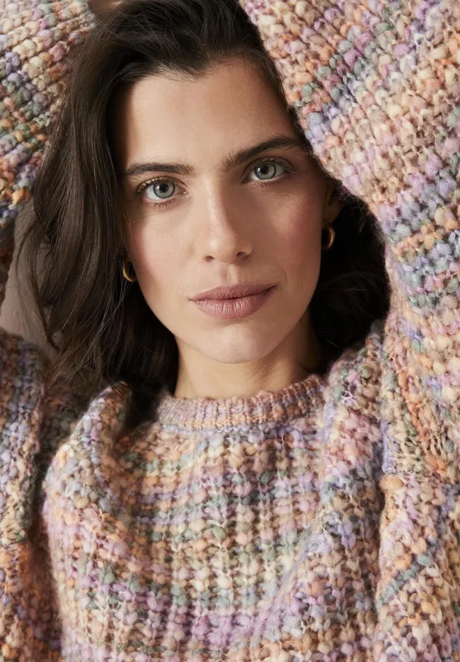 Hush Jumpers and Cardigans Women Madi Space Dye Wool Blend Jumper Pink Multi Hush Jumpers and Cardigans Women Madi Space Dye Wool Blend Jumper Pink Multi