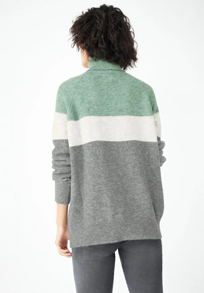 Hush Jumpers and Cardigans Women Maeve Roll Neck Jumper Grey Marlduck Egg Hush Jumpers and Cardigans Women Maeve Roll Neck Jumper Grey Marlduck Egg