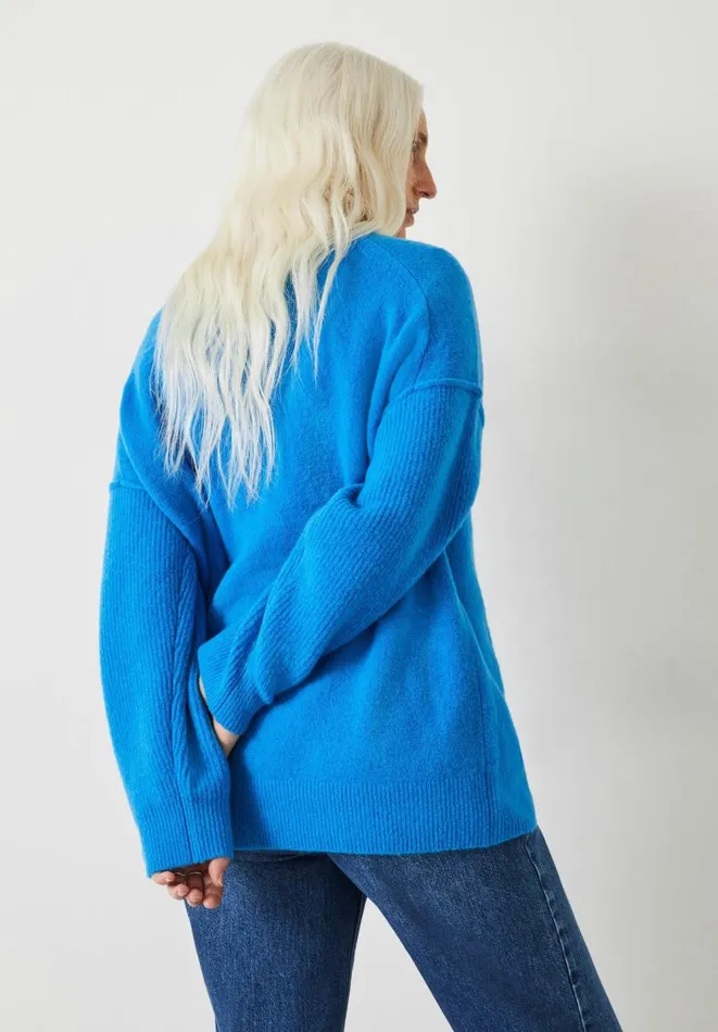 Hush Jumpers and Cardigans Women Maren Crew Neck Wool Blend Jumper Bright Blue