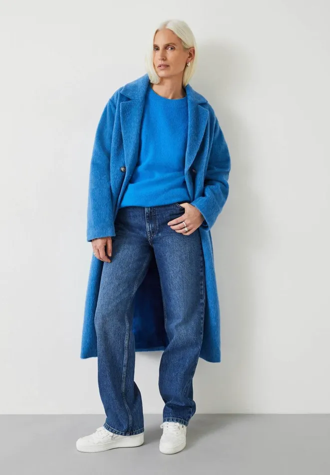 Hush Jumpers and Cardigans Women Maren Crew Neck Wool Blend Jumper Bright Blue