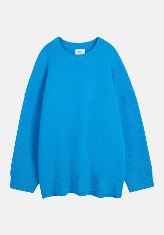 Hush Jumpers and Cardigans Women Maren Crew Neck Wool Blend Jumper Bright Blue