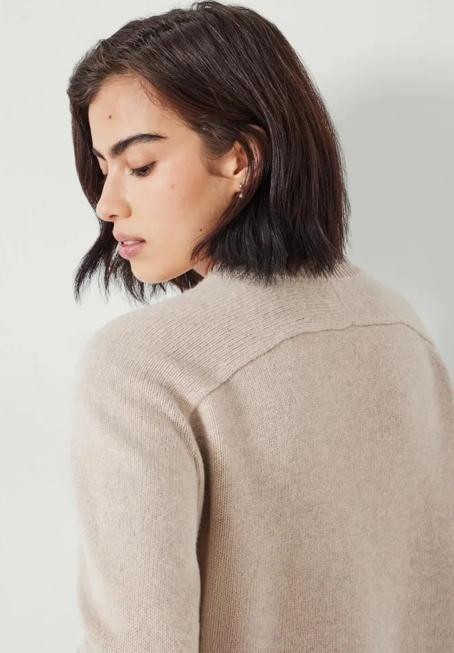 Hush Jumpers and Cardigans Women Nina Merino Wool Crew Jumper Camel Brown Hush Jumpers and Cardigans Women Nina Merino Wool Crew Jumper Camel Brown