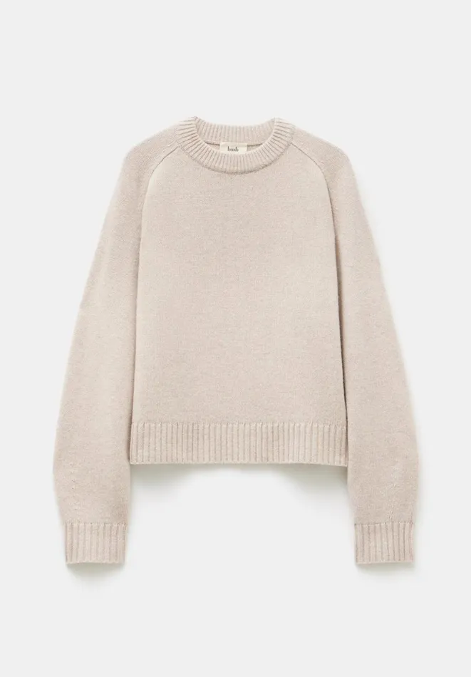 Hush Jumpers and Cardigans Women Nina Merino Wool Crew Jumper Camel Brown Hush Jumpers and Cardigans Women Nina Merino Wool Crew Jumper Camel Brown