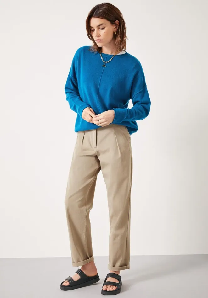 Hush Jumpers and Cardigans Women Saphira Cashmere Jumper Ocean Blue