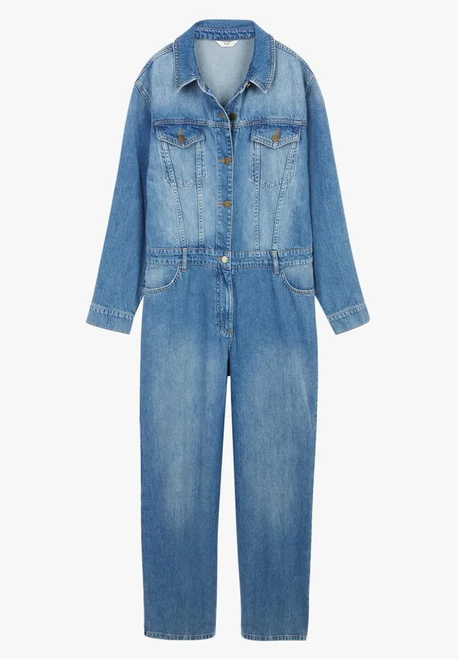 Hush Jumpsuits Women Celia Denim Boilersuit Light Blue Wash