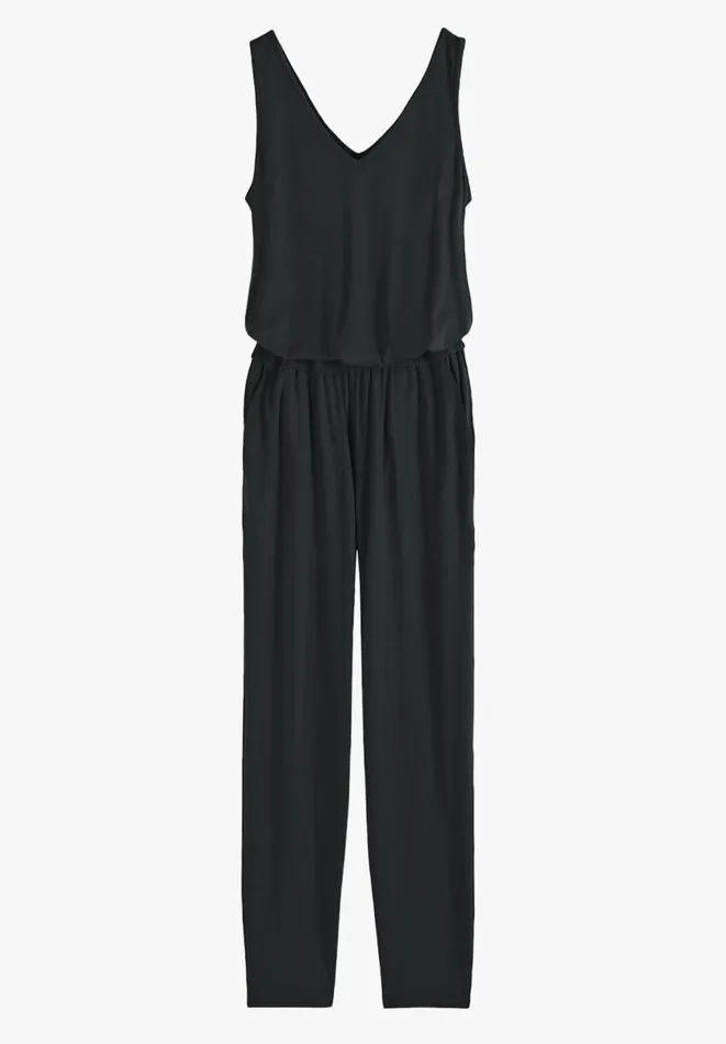 Hush Jumpsuits Women Cropped Jersey Jumpsuit Black
