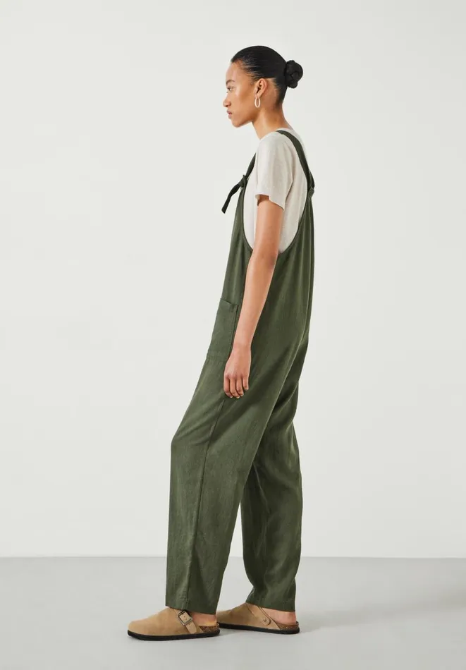 Hush Jumpsuits Women Linen Summer Dungarees Olive Hush Jumpsuits Women Linen Summer Dungarees Olive