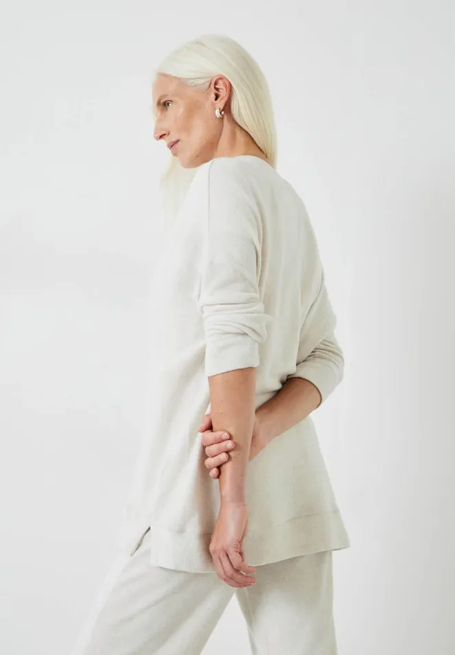 Hush Pyjamas and Nightwear Women Elle Supersoft VNeck Top Viper Grey