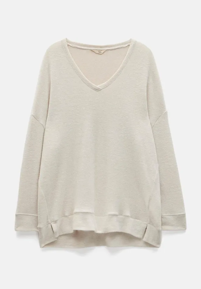 Hush Pyjamas and Nightwear Women Elle Supersoft VNeck Top Viper Grey