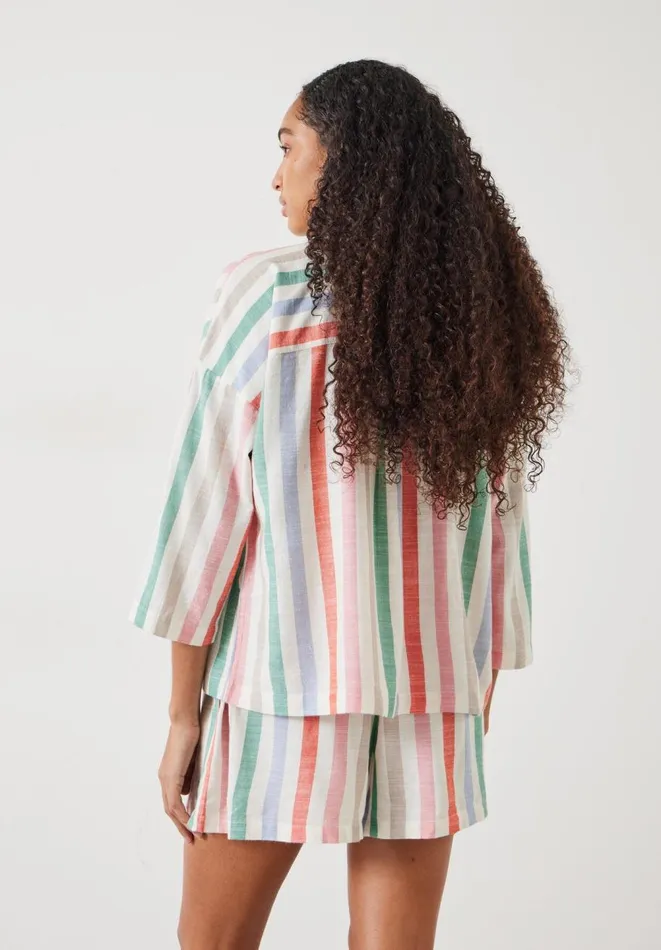 Hush Pyjamas and Nightwear Women Rudie Stripe Short Pyjama Set Multicolour Stripe Hush Pyjamas and Nightwear Women Rudie Stripe Short Pyjama Set Multicolour Stripe