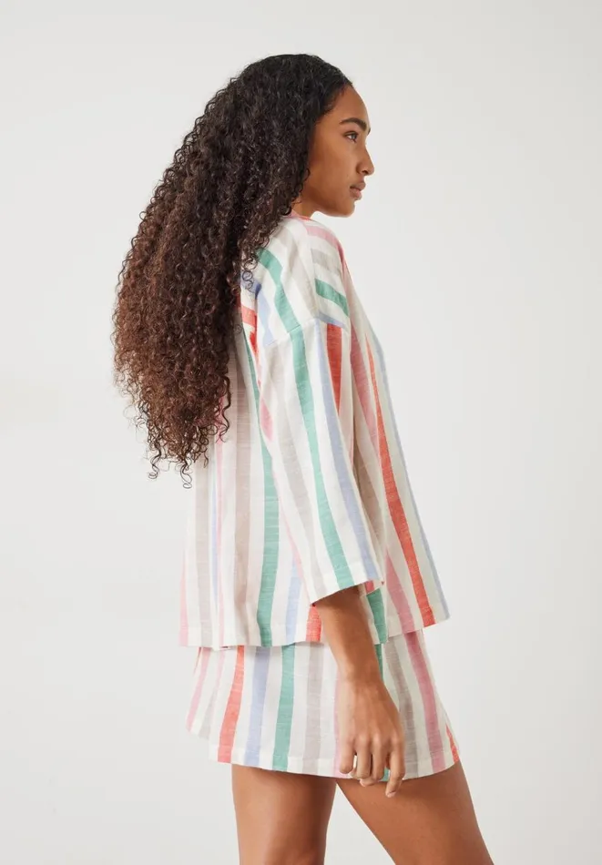 Hush Pyjamas and Nightwear Women Rudie Stripe Short Pyjama Set Multicolour Stripe Hush Pyjamas and Nightwear Women Rudie Stripe Short Pyjama Set Multicolour Stripe