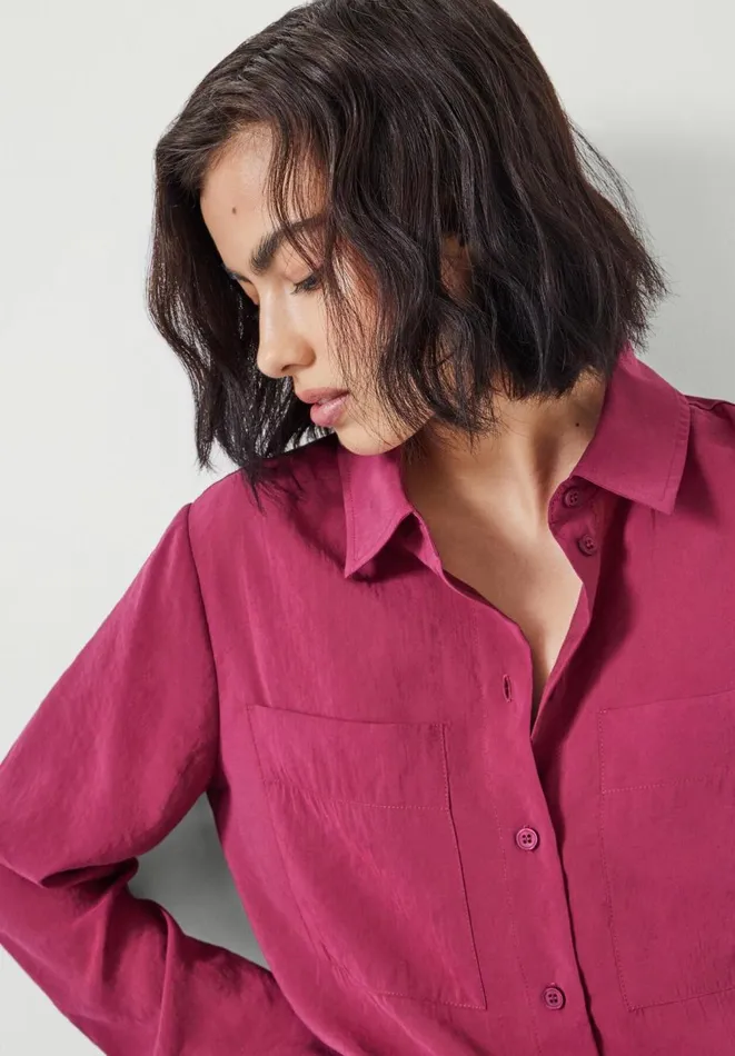 Hush Shirts and Blouses Women Faye Air Flow Shirt Plum Hush Shirts and Blouses Women Faye Air Flow Shirt Plum
