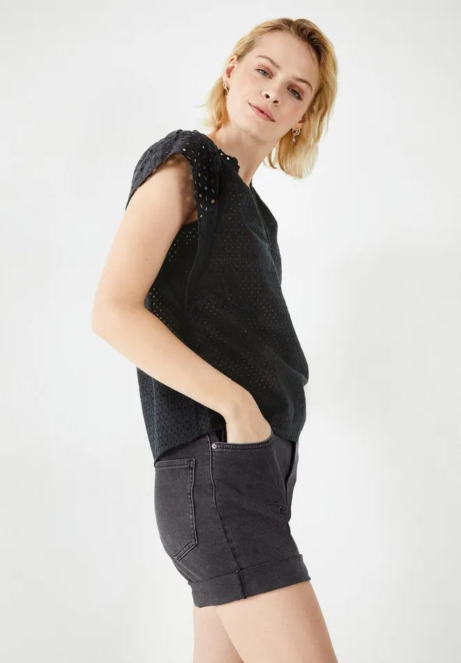 Hush Shirts and Blouses Women Katy Broderie Top Black Hush Shirts and Blouses Women Katy Broderie Top Black