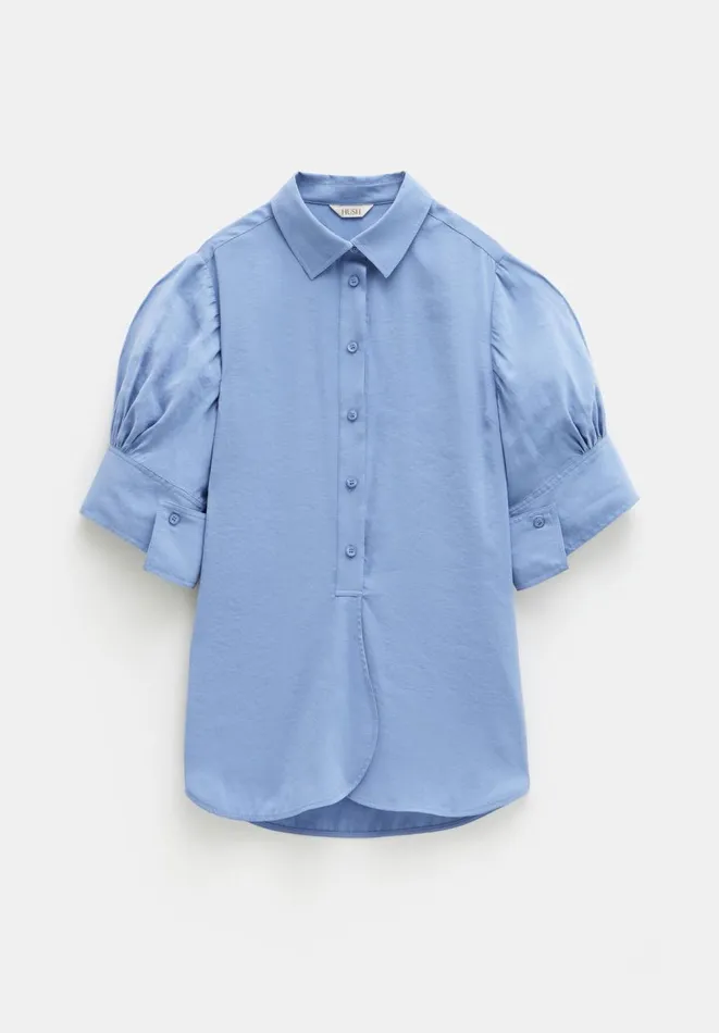 Hush Shirts and Blouses Women Laila Short Sleeve Shirt Blue