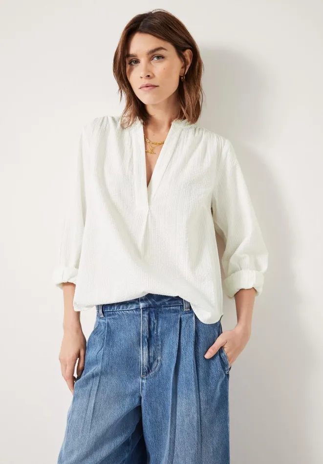 Hush Shirts and Blouses Women Maddy Cotton Shirt White