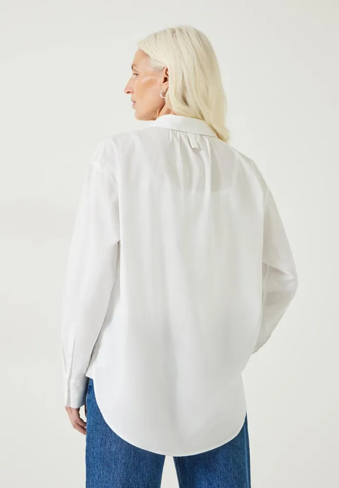 Hush Shirts and Blouses Women Pia Oversized Cotton Shirt White