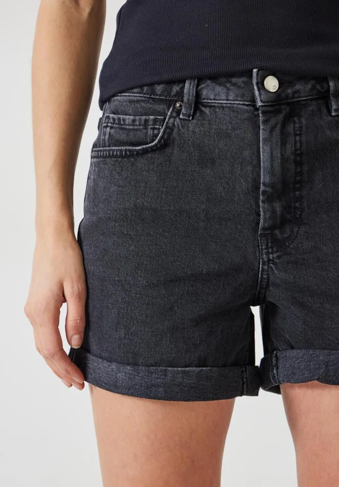 Hush Shorts Women Shorts Denim Shorts Washed Black Hush Shorts Women Shorts Denim Shorts Washed Black
