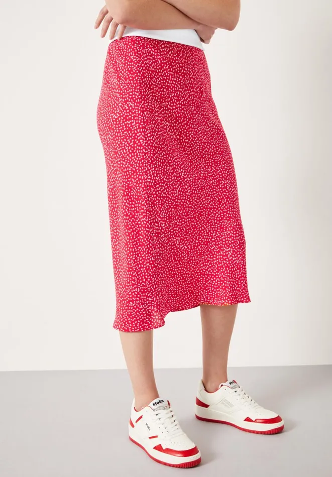 Hush Skirts Women Ayana Knee Length Skirt Mini Mark Red