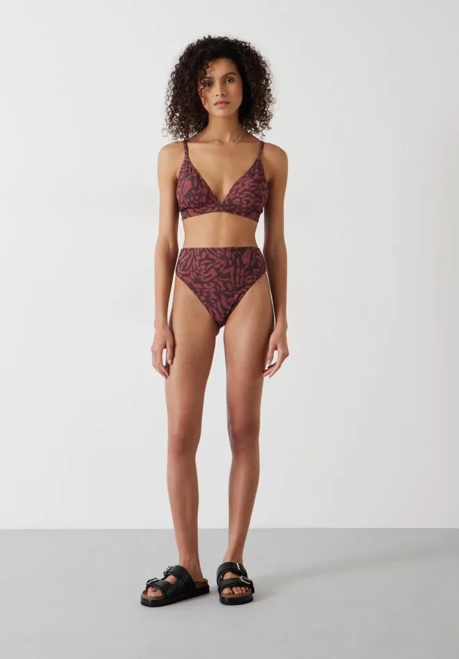 Hush Swimwear and Beachwear Women Harper High Waisted Bikini Bottoms Sunbaked Animal