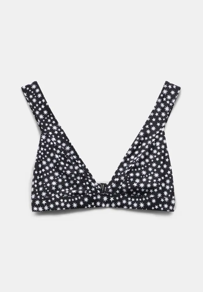 Hush Swimwear and Beachwear Women Holly Wide Strap Bikini Top Multi Star Blackwhite Hush Swimwear and Beachwear Women Holly Wide Strap Bikini Top Multi Star Blackwhite