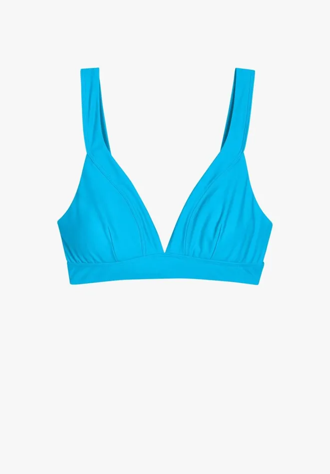 Hush Swimwear and Beachwear Women Wide Strap Bikini Top Blue