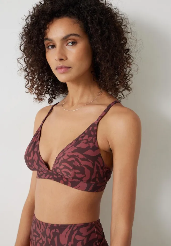 Hush Swimwear and Beachwear Women Winnie Bikini Top Sunbaked Animal