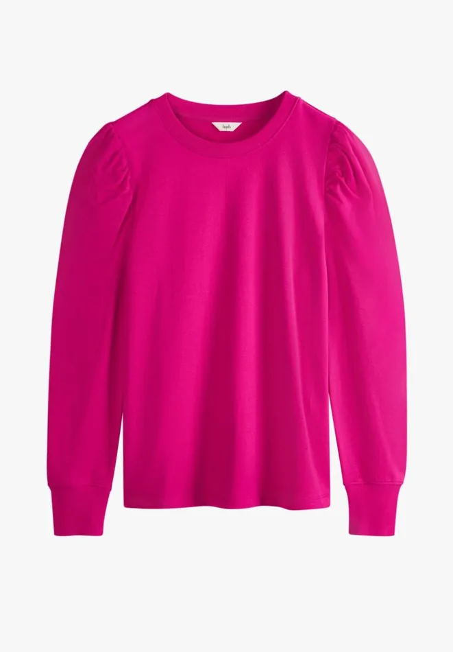 Hush Tops and Tshirts Women Bella Puff Sleeve Jersey Top Hot Pink Hush Tops and Tshirts Women Bella Puff Sleeve Jersey Top Hot Pink