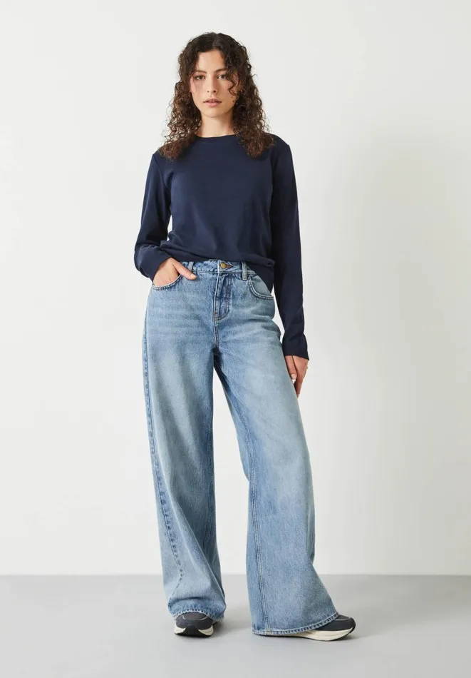 Hush Tops and Tshirts Women Cosima Heavyweight Cotton Top Midnight Navy Hush Tops and Tshirts Women Cosima Heavyweight Cotton Top Midnight Navy