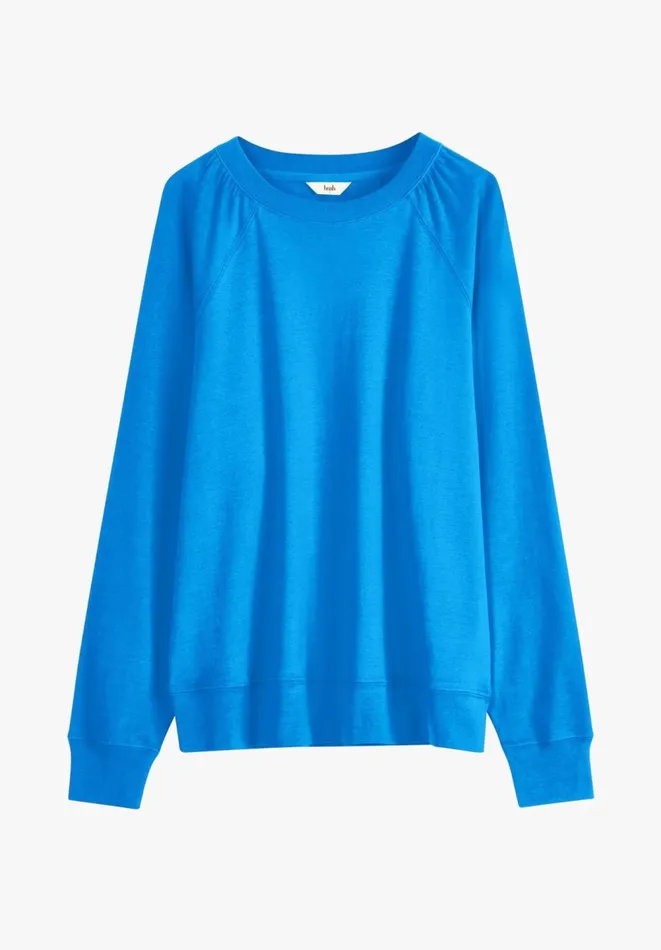 Hush Tops and Tshirts Women Genevieve Raglan Gathered Sleeve Top Radiant Blue