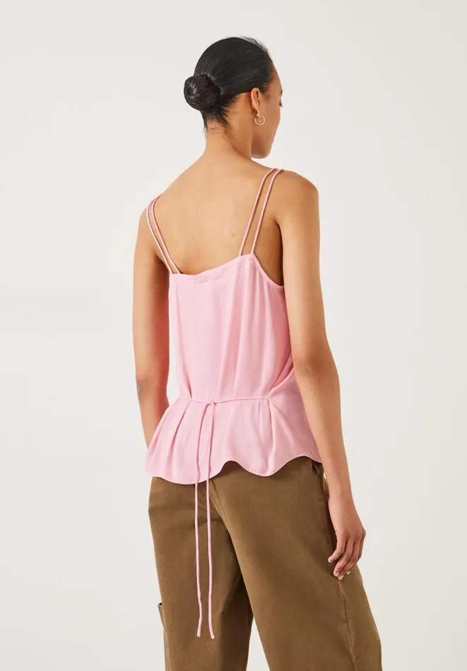 Hush Tops and Tshirts Women Krista Relaxed Double Strap Cami Peach Pink Hush Tops and Tshirts Women Krista Relaxed Double Strap Cami Peach Pink