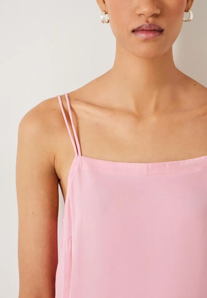 Hush Tops and Tshirts Women Krista Relaxed Double Strap Cami Peach Pink Hush Tops and Tshirts Women Krista Relaxed Double Strap Cami Peach Pink