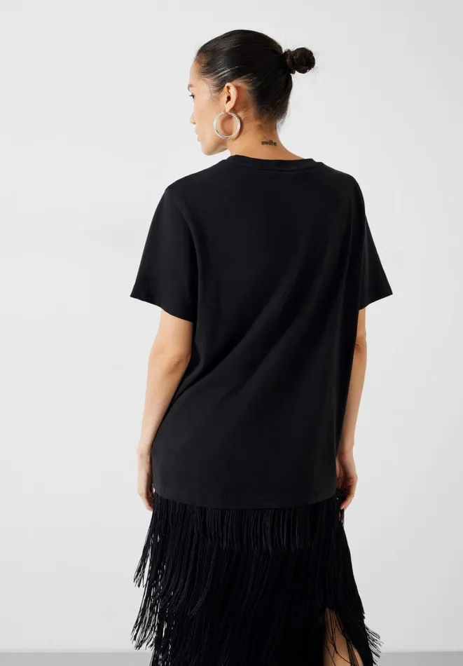Hush Tops and Tshirts Women On Va Danser TShirt Black Hush Tops and Tshirts Women On Va Danser TShirt Black