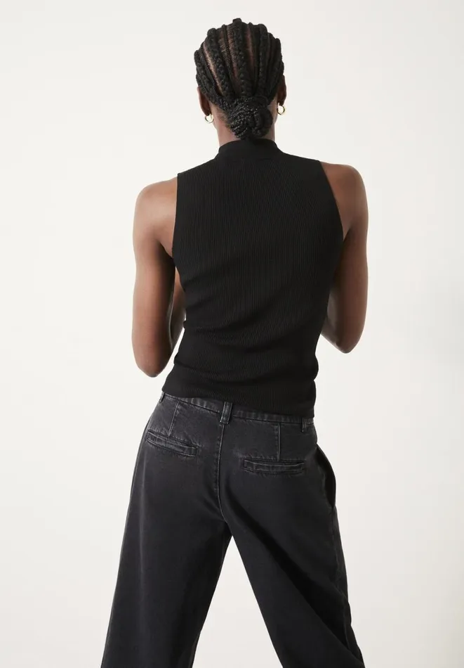 Hush Tops and Tshirts Women Paige Knitted Sleeveless Top Black