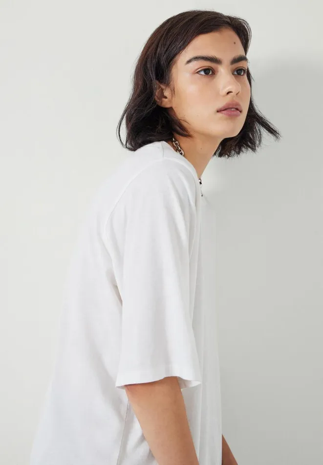 Hush Tops and Tshirts Women Reece Relaxed TShirt White