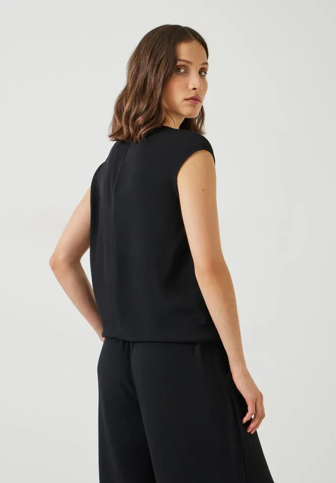 Hush Tops and Tshirts Women Sienna CutOut Detail Top Black Hush Tops and Tshirts Women Sienna CutOut Detail Top Black