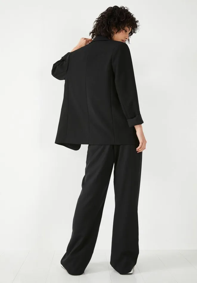 Hush Trousers Women Avery Wide Leg Trousers Washed Black