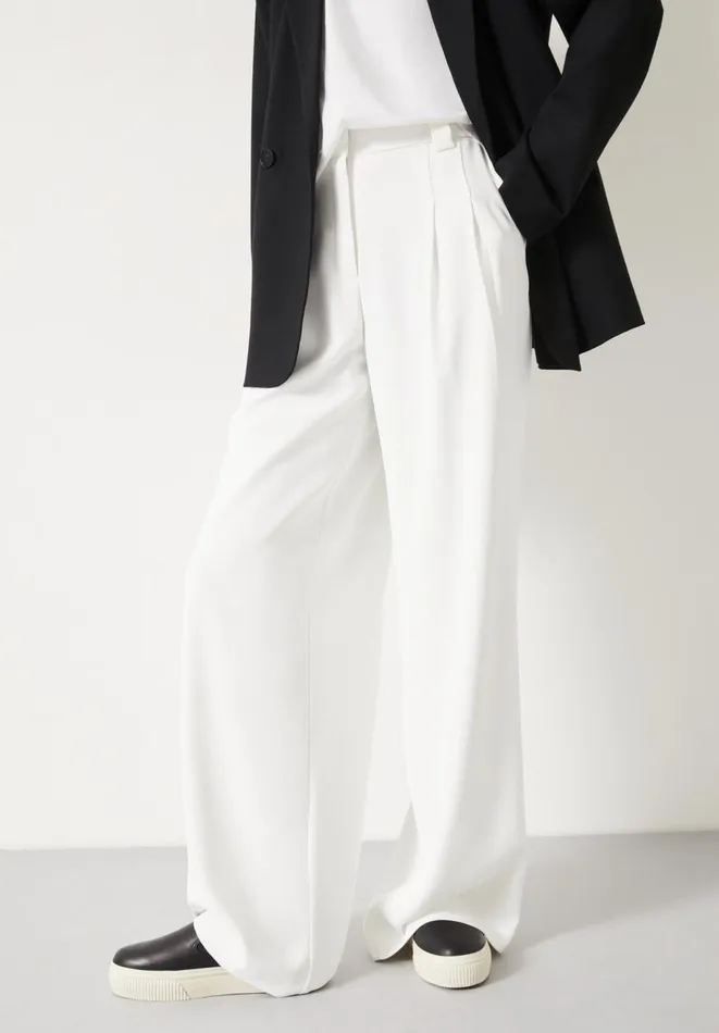 Hush Trousers Women Ellis High Waist Trousers Ecru