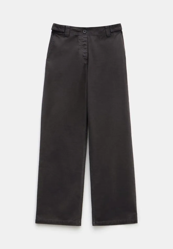 Hush Trousers Women Kia Washed Cotton Trouser Washed Black Hush Trousers Women Kia Washed Cotton Trouser Washed Black