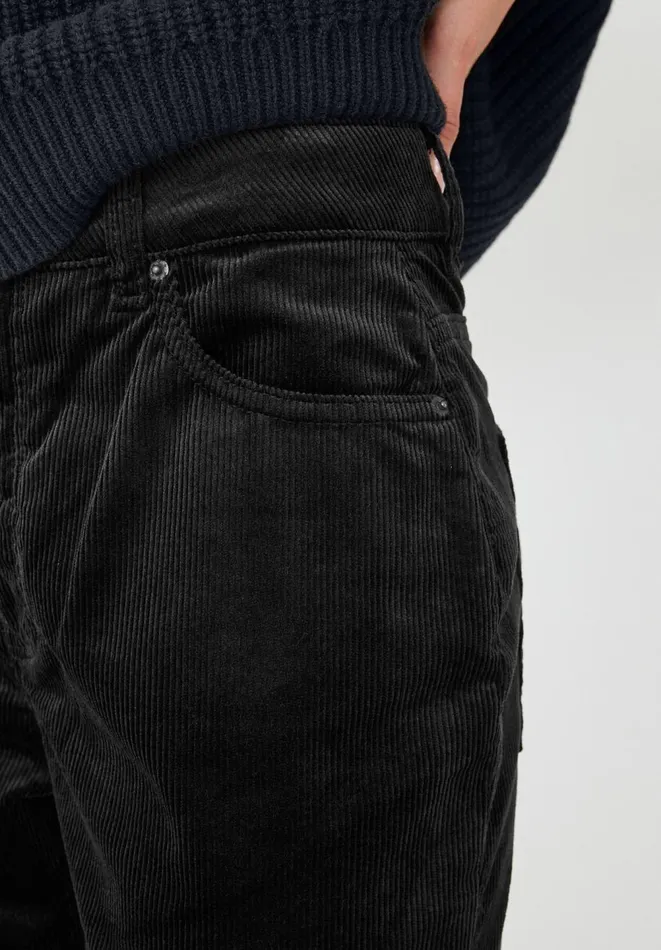 Hush Trousers Women Sable Cord Slim Flare Trousers Black