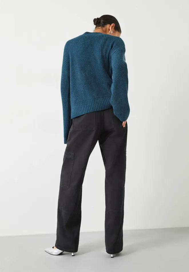 Hush Trousers Women Sydney Cotton Utility Trousers Washed Black Hush Trousers Women Sydney Cotton Utility Trousers Washed Black