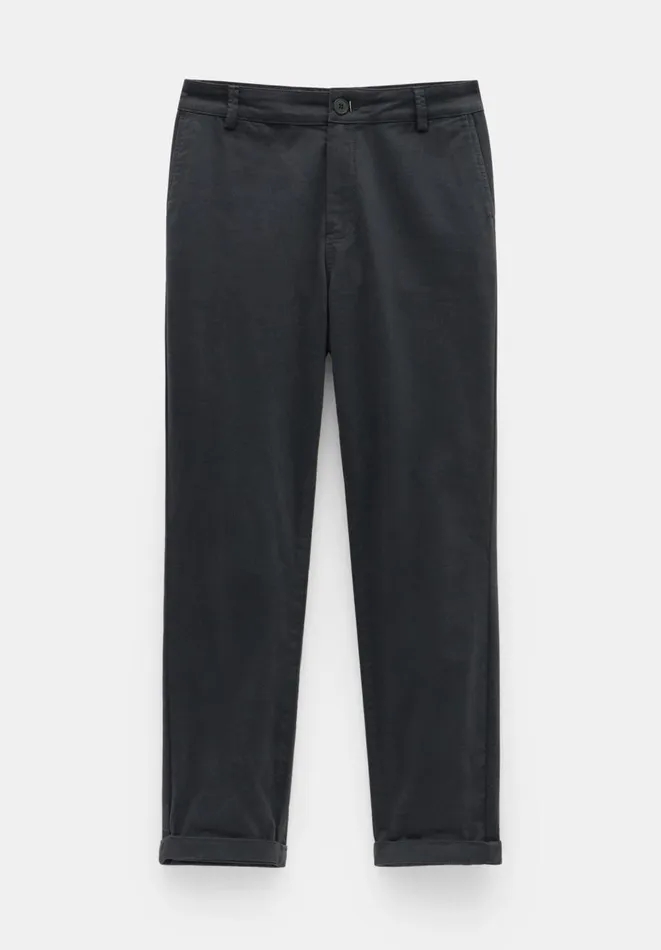 Hush Trousers Women Tanya Tapered Chino Trousers Washed Black Hush Trousers Women Tanya Tapered Chino Trousers Washed Black