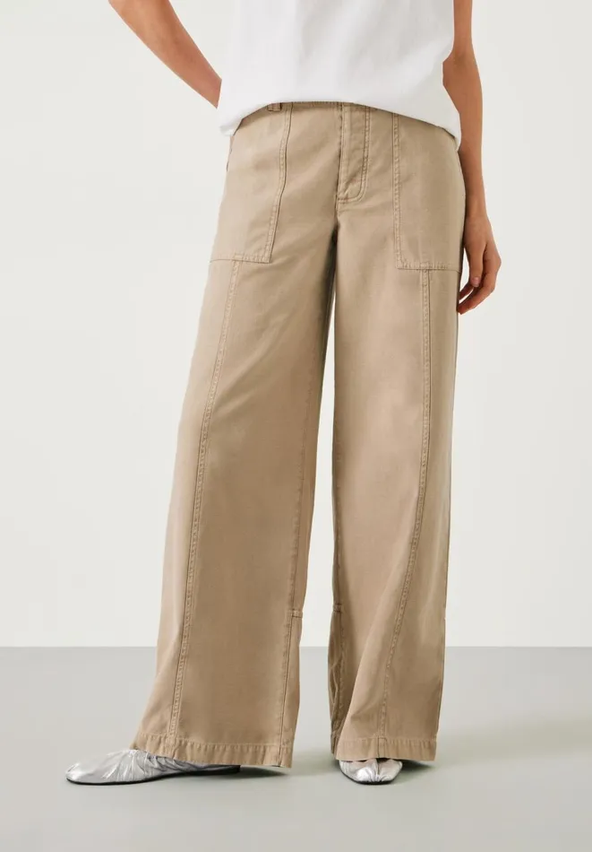 Hush Trousers Women Thea Wide Leg Trousers Soft Brown Hush Trousers Women Thea Wide Leg Trousers Soft Brown