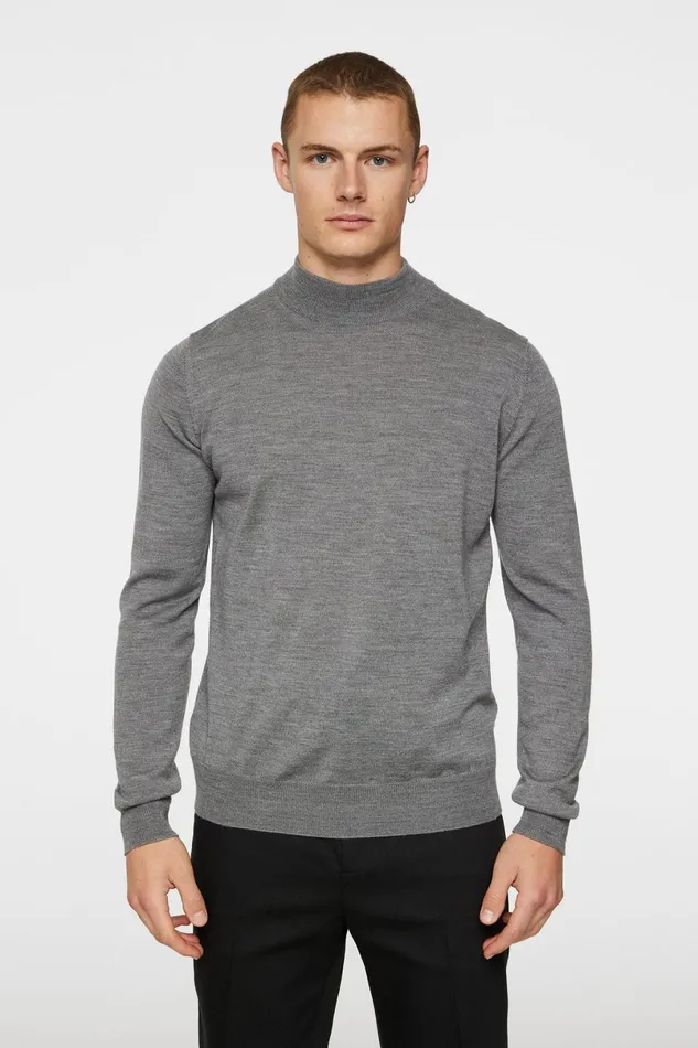 JLindeberg Knitwear Men Korman Merino Turtle Neck