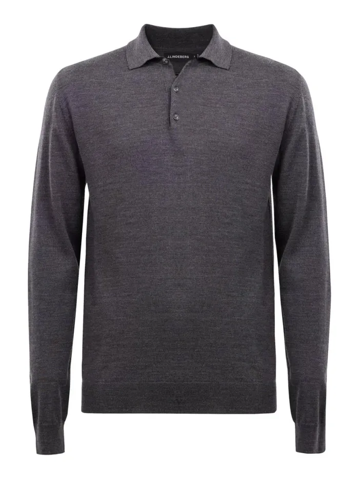 JLindeberg Knitwear Men Noel Light Merino Polo Shirt